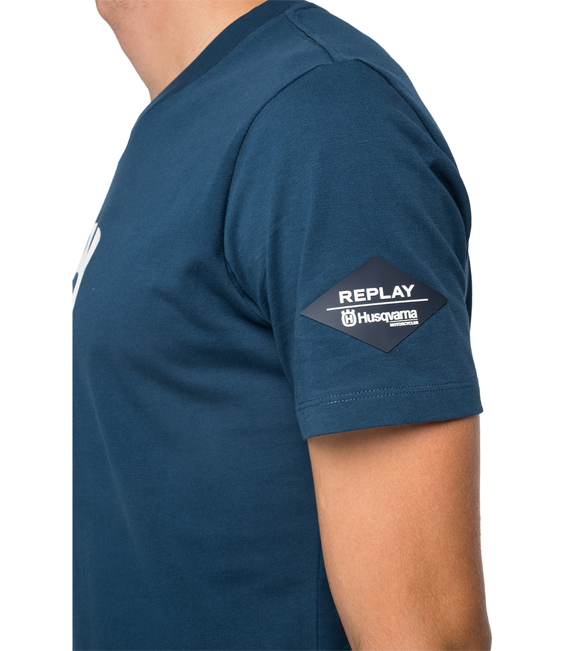 オーガニックコットン Tシャツ REPLAY FOR HUSQVARNA 詳細画像 ロイヤルブルー 6